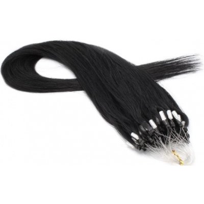 60cm vlasy pro metodu easy loop/micro ring 0,5g/pramen černá – Zboží Mobilmania