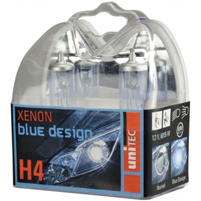 Unitec Xenon Blue 77773 H4 P43t-38 12V 60/55W