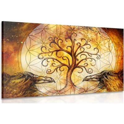 Obraz magický strom života - 120x80 cm – Zboží Mobilmania