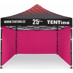 TENTino STEEL HEXAGON 3x3m 14A - RŮŽOVÁ, konstrukce + střecha TENTino + 2x boční strana – Hledejceny.cz