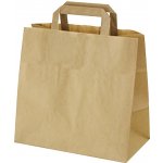 Papírové tašky 32x16x27 cm hnědé ploché ucho [250 ks] 47132 – Zboží Dáma