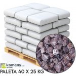 Kameny.cz Okrasné kameny Atlas Red drť Vyberte si balení: Paleta - 40 x 25 kg - DOPRAVA ZDARMA, Vyberte si velikostní frakci: 1,6 - 3,2 cm – Zboží Dáma