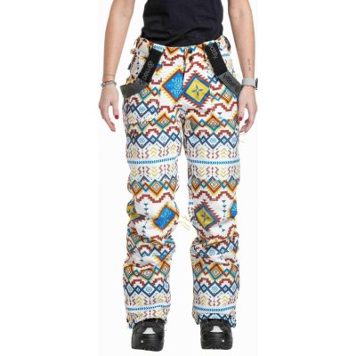 Meatfly Dámské SNB & SKI kalhoty Foxy bílá/modrá – Zboží Dáma