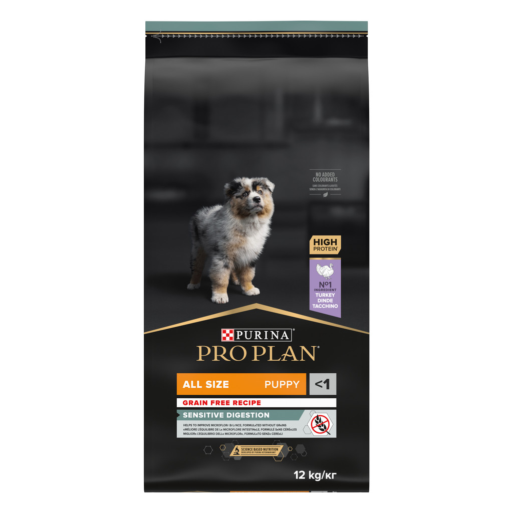Purina Pro Plan All Sizes Puppy Sensitive Digestion Grain Free krůta 12 kg