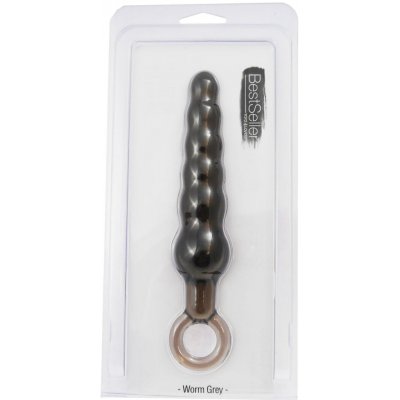 Toyz4lovers Anální kolík/kuličky WORM Grey -19 cm – Zboží Dáma
