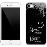 mmCase na iPhone SE (2020) - vtipný text 4 černé pozadí – Zboží Mobilmania
