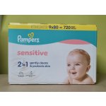 Pampers vlhčené ubrousky Sensitive 9 x 80 ks – Hledejceny.cz
