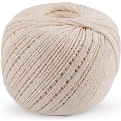 Prima-obchod Bavlněná příze macrame Ø2 mm rozčesávací, barva 2 režná světlá – Zboží Dáma