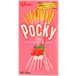 Glico Pocky jahodové tyčinky 45 g – Zboží Dáma