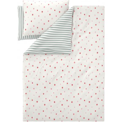 Livarno povlečení z mikrovláknitého saténu jahody 200x220 70x90 – Hledejceny.cz