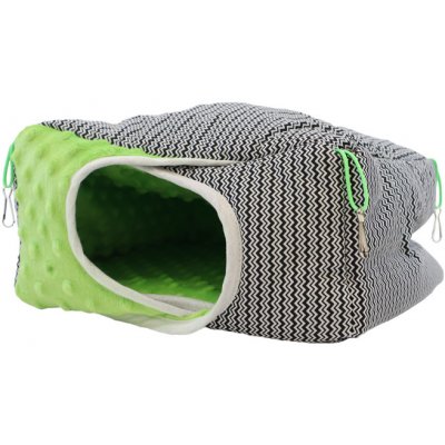 Samohýl Exclusive Domek dr.savec závěsný L černobílé vlnky hrášková minky 26 x 26 x 15 cm – Zboží Mobilmania