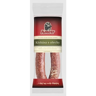 Kmotr Klobása s ořechy 180 g – Zboží Mobilmania