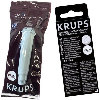 Krups F08801 Aqua Claris + XS300010 čisticí tablety – Zboží Mobilmania
