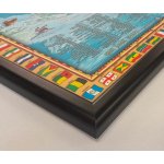 Excart Maps Dětská mapa světa - nástěnná mapa 138 x 98 cm Varianta: mapa v dřevěném rámu, Provedení: Aquarelle černý – Zboží Mobilmania