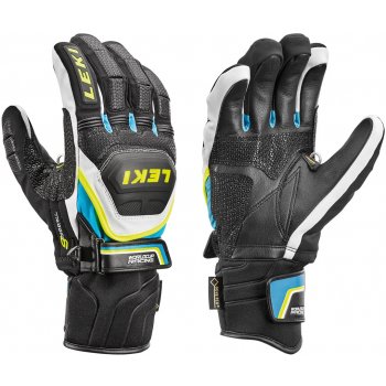 Leki Worldcup Race Coach Flex S GTX black-white-cyan-yellow