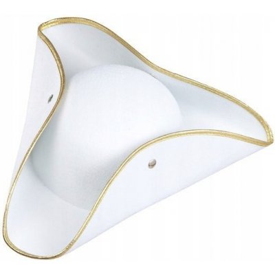 Bílý klobouk TRICORN PIRÁTSKÝ – Zbozi.Blesk.cz