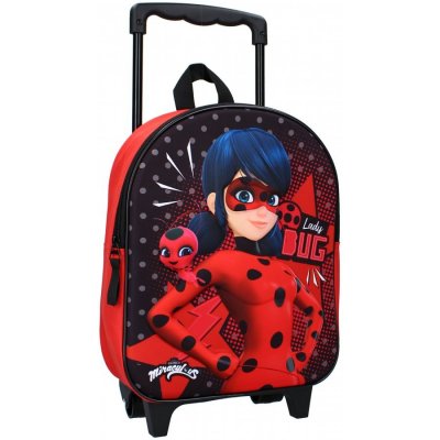 Vadobag batoh na kolečkách Kouzelná Beruška a Kwami Tikki Miraculous Ladybug 7006 – Zboží Mobilmania