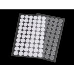 Suchý zip samolepicí kolečka Ø15 mm transparentní Varianta: transparent, Balení: 1 karta – Zboží Dáma