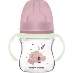 Canpol Babies EasyStart Lahvička Antikoliková 35/236_pin Sleepy Koala růžová 120ml