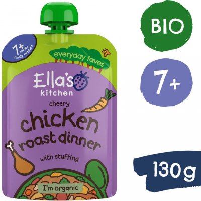Ella's Kitchen BIO Pečené kuře s nádivkou 130 g – Zboží Dáma