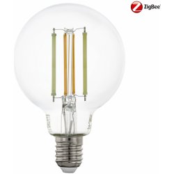 Eglo Chytrá LED žárovka LM-ZIG, E27, G80, 6W, teplá bílá-studená bílá, čirá
