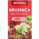 Mistral Exclusive Aromatizovaný ovocný čaj s příchutí Brusinka malina erný bez 20 x 2 g