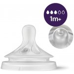 Philips Avent savička Natural Response 1 první průtok 2 ks transparentní – Zboží Dáma