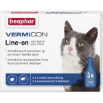 Beaphar Vermicon Line On kočka kapky proti blechám a klíšťatům 3 x 1ml – Zboží Dáma