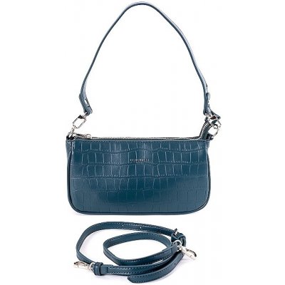 David Jones dámská malá kabelka na rameno či crossbody CM6256A paví modrá – Zboží Mobilmania