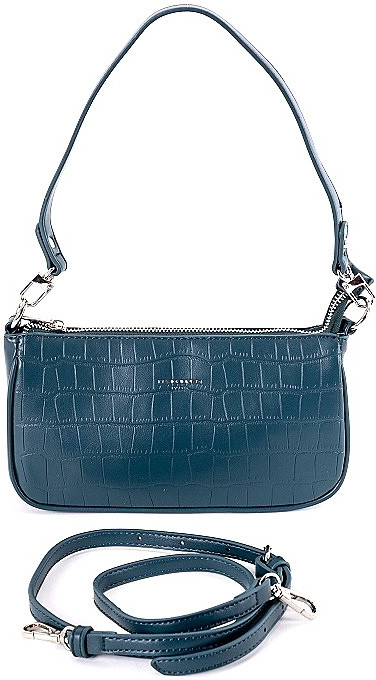 David Jones dámská malá kabelka na rameno či crossbody CM6256A paví modrá