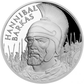 Česká mincovna Stříbrná medaile Dějiny válečnictví Bitva na řece Trebia proof 42 g