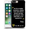 Pouzdro a kryt na mobilní telefon Apple Pouzdro Picasee ULTIMATE CASE Apple iPhone 8 Plus - Kazma - SVĚT PATŘÍ TĚM, CO SE NEPOSEROU