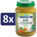 Hamánek Kuře se zeleninou a rýží 8 x 190 g – Zboží Mobilmania