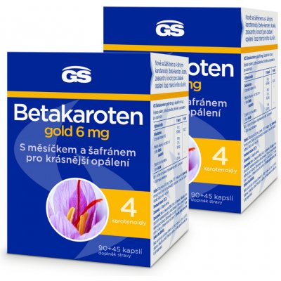 GS Betakaroten gold 6 mg 2 x 135 kapslí – Hledejceny.cz