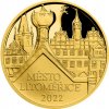ČNB Zlatá mince 5000 Kč Město Litoměřice 2022 Proof 1/2 oz