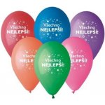 Party Deco Balonky Všechno nejlepší CZ Mix barev 6 ks, 30 cm – Hledejceny.cz