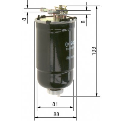 Palivový filtr BOSCH 0 450 906 322 (0450906322) | Zboží Auto