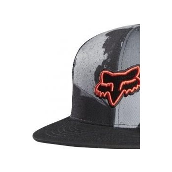 Fox Carnage Camo Snapback Hat charcoal