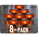KAMAR Boční obrysové LED světlo, 0,5W, 2xLED, 12/24V, IP67, oranžové, 8-PACK! [L1035-B] – Hledejceny.cz