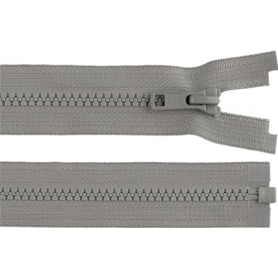 Kostěný zip YKK No 5 délka 60 cm bundový, malé, 135 šedá – Hledejceny.cz