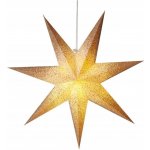 EMOS vánoční hvězda papírová závěsná se zlatými třpytkami na okrajích bílá 60 cm vnitřní DCAZ07 – Zboží Dáma