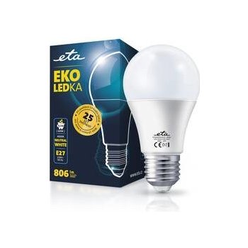 ETA žárovka LED E27 8,5W neutrální bílá