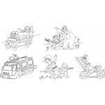 Radost v písku Sada střední hasiči- Barevné pískování obrázků – Zboží Mobilmania