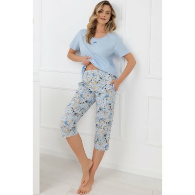 Italian Fashion dámské pyžamo Celozja 3/4 nohavice Světle modrá – Hledejceny.cz