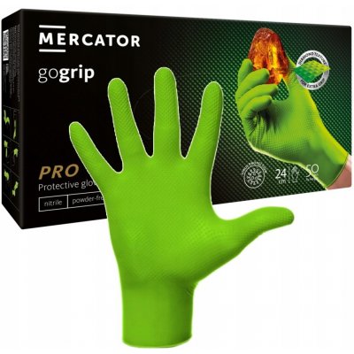 MERCATOR GOGRIP nitrilové zelené 50 ks – Zboží Mobilmania