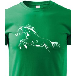 Canvas dětské tričko zelená