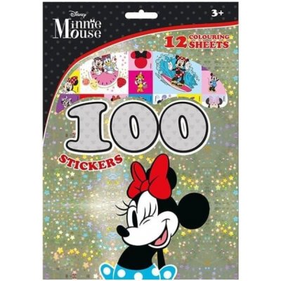 Minnie 100 samolepek s omalovánkovými listy