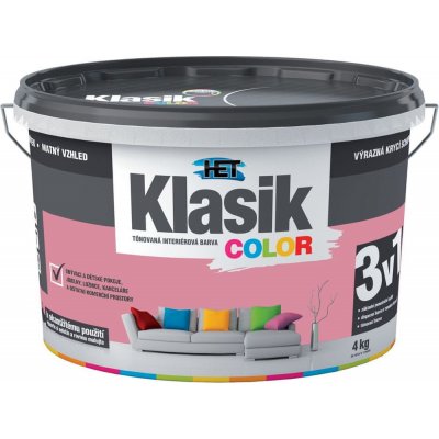 Het Klasik color 4kg 0837 růžový – Zboží Mobilmania