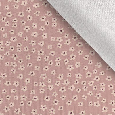 Takoy Teplákovina Takoy 150cm miniaturní květiny starorůžové – Zbozi.Blesk.cz