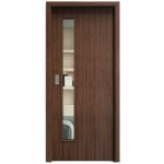 Sapeli Elegant Komfort M60 posuvné ořech americký 110 x 197 cm Čiré sklo – Hledejceny.cz
